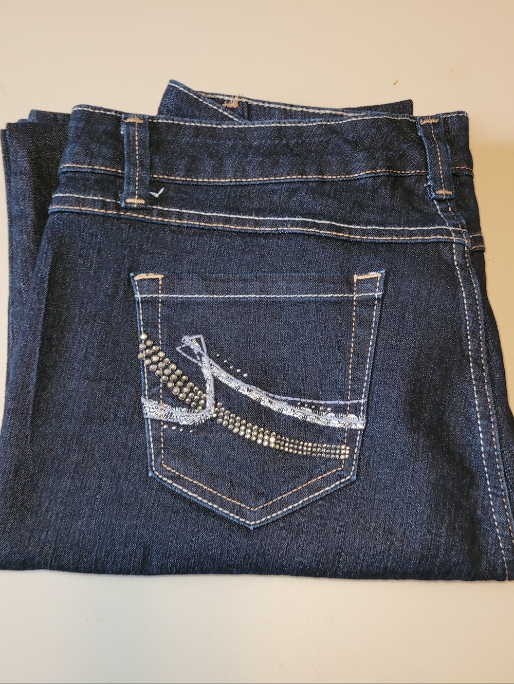 Nine West Brand - Size 14 Dark Wash Boot Cut Jeans. - Picture 2 of 10